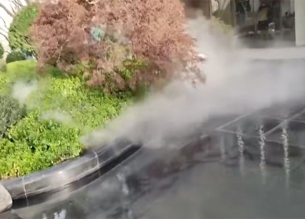 西安 大明宫金茂府喷雾造景